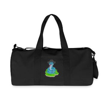 Schlange Pirat Piratenhut - Recycelte Canvas-Sporttasche von Stanley/Stella - Schwarz - Vorne