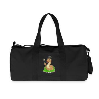 Schlange Zauberer Zauberstab - Recycelte Canvas-Sporttasche von Stanley/Stella - Schwarz - Vorne