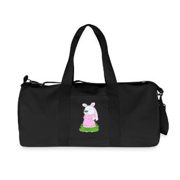 Hase Braut Schleier Hochzeit - Recycelte Canvas-Sporttasche von Stanley/Stella - Schwarz - Vorne