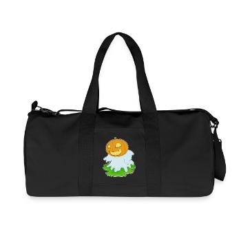 Citrouille fantôme d’Halloween - Sac de sport en toile recyclée Stanley/Stella - noir - Devant