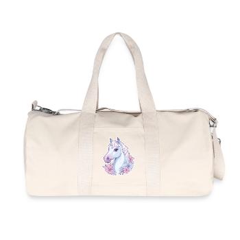 Cheval Enfants - Sac de sport en toile recyclée Stanley/Stella - blanc naturel - Devant