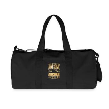 Archery - Recycled Canvas Sports Bag by Stanley/Stella - black - Front