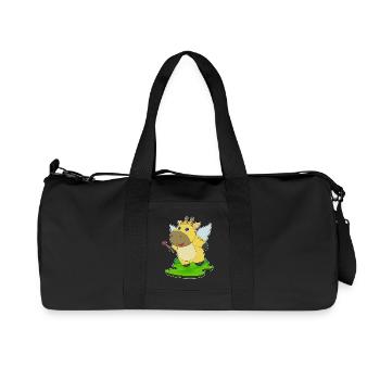 Giraffe Fairy Wand - Recycled Canvas Sports Bag by Stanley/Stella - black - Front