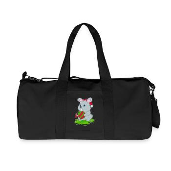 Boule de Noël de Noël Bunny - Sac de sport en toile recyclée Stanley/Stella - noir - Devant