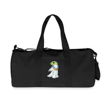Frog Bridal Wedding Dress Wedding - Recycled Canvas Sports Bag by Stanley/Stella - black - Front