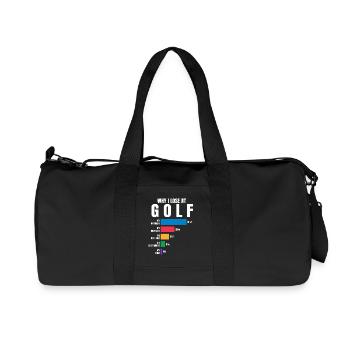 Why I lose at Golf - Recycled Canvas Sports Bag by Stanley/Stella - black - Front