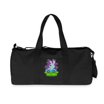 Rabbit Car - Recycled Canvas Sports Bag by Stanley/Stella - black - Front