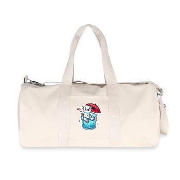 Polar Bear - Recycled Canvas Sports Bag by Stanley/Stella - natural - Front