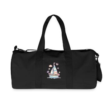 Sailing Comic Look - Recycled Canvas Sports Bag by Stanley/Stella - black - Front