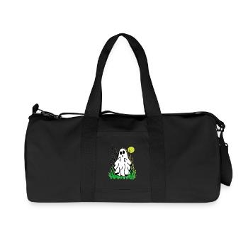 Little White Ghost Halloween - Recycled Canvas Sports Bag by Stanley/Stella - black - Front