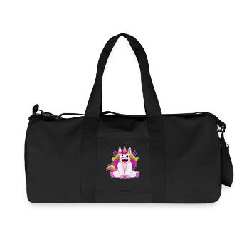 funny unicorn - Recycled Canvas Sports Bag by Stanley/Stella - black - Front