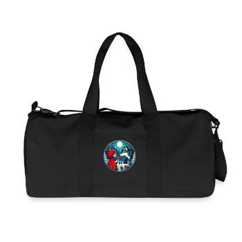 Conte de fées Petit Chaperon Rouge Loup Enfants Mignon Fantaisie - Sac de sport en toile recyclée Stanley/Stella - noir - Devant
