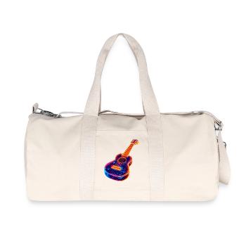Ukulélé Synthwave - Sac de sport en toile recyclée Stanley/Stella - blanc naturel - Devant