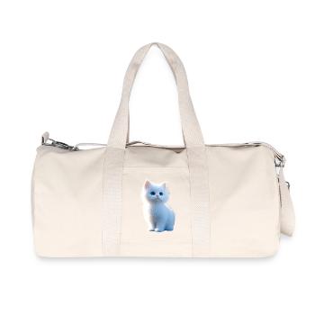 Chat Angora Blanc Chat Angora Chats Angora Mignons - Sac de sport en toile recyclée Stanley/Stella - blanc naturel - Devant