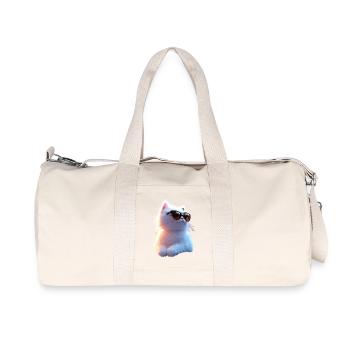 Chat Angora Blanc Chat Angora Chats Angora Mignons - Sac de sport en toile recyclée Stanley/Stella - blanc naturel - Devant