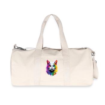 Chat Angora Blanc Chat Angora Chats Angora Mignons - Sac de sport en toile recyclée Stanley/Stella - blanc naturel - Devant
