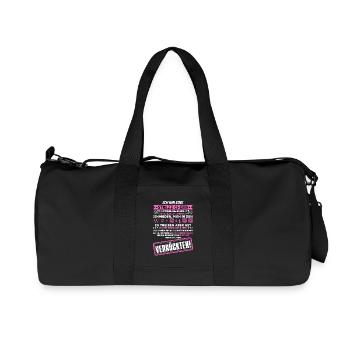 eine stolze Chefin von einer Truppe verrückter - Recycelte Canvas-Sporttasche von Stanley/Stella - Schwarz - Vorne