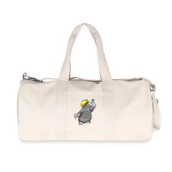 Mineur de taupe Extraction de bijoux - Sac de sport en toile recyclée Stanley/Stella - blanc naturel - Devant
