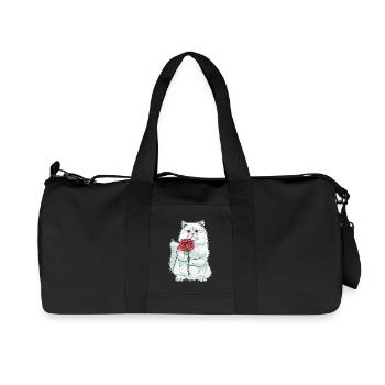 Persian Cat Rose - Recycled Canvas Sports Bag by Stanley/Stella - black - Front