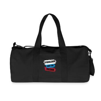 Only Paragliders Know True Freedom - Recycled Canvas Sports Bag by Stanley/Stella - black - Front