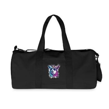 Alpaca Birthday Funny Party - Recycled Canvas Sports Bag by Stanley/Stella - black - Front