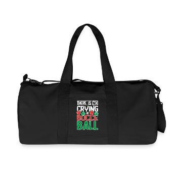 There is no crying in Bocce Ball - Recycelte Canvas-Sporttasche von Stanley/Stella - Schwarz - Vorne