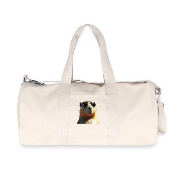 Capybara Be Capy Wasserschwein Lustiges Capybara - Recycelte Canvas-Sporttasche von Stanley/Stella - Naturweiß - Vorne