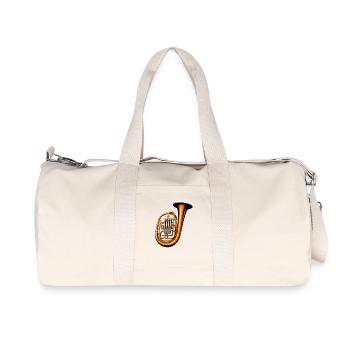 Tuba Graphic - Recycled Canvas Sports Bag by Stanley/Stella - natural - Front