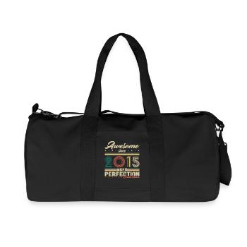2015 Vintage Retro Cadeau D’anniversaire - Sac de sport en toile recyclée Stanley/Stella - noir - Devant