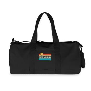 Mavericks Beach California Retro Surf Trip Surfer - Recycled Canvas Sports Bag by Stanley/Stella - black - Front