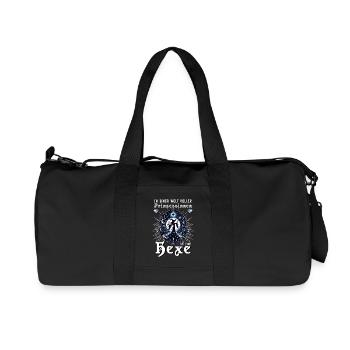 In einer Welt voller Prinzessinnen sei eine Hexe - Recycelte Canvas-Sporttasche von Stanley/Stella - Schwarz - Vorne