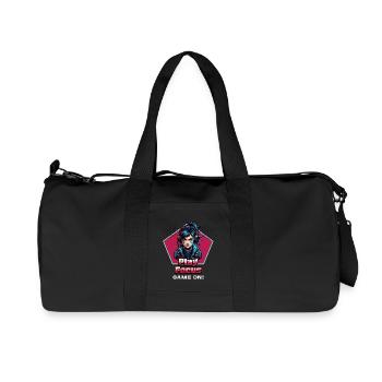 Gambler Femme Jeux Concentré Gaming Girl - Sac de sport en toile recyclée Stanley/Stella - noir - Devant