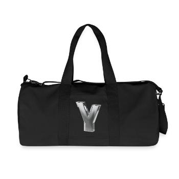 Chrome ,, Y " Metallic - Recycled Canvas Sports Bag by Stanley/Stella - black - Front