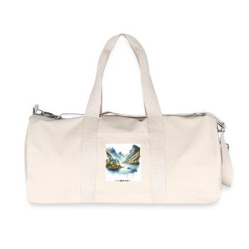 Sognefjord Autumn Scandinavia Norway Natural Wound - Recycled Canvas Sports Bag by Stanley/Stella - natural - Front