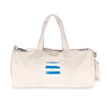 marié à une reine du design pour un - Sac de sport en toile recyclée Stanley/Stella - blanc naturel - Devant