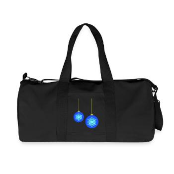 Boules de Noël - Sac de sport en toile recyclée Stanley/Stella - noir - Devant