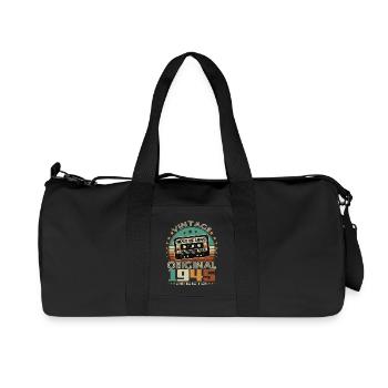 Original 1945 Vintage Retro Anniversary Gift - Recycled Canvas Sports Bag by Stanley/Stella - black - Front
