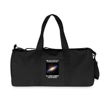 galaxie mèmes science astrophysique astrologie - Sac de sport en toile recyclée Stanley/Stella - noir - Devant