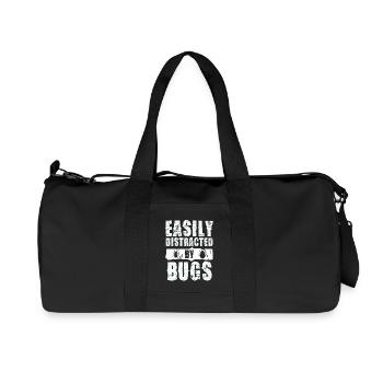Facilement distrait par le motif d’insecte - Sac de sport en toile recyclée Stanley/Stella - noir - Devant
