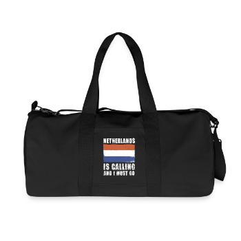 Les Pays-Bas m’appellent et je dois y aller - Sac de sport en toile recyclée Stanley/Stella - noir - Devant