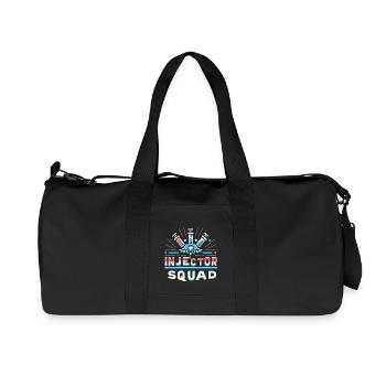 Injector Squad 9 - Recycelte Canvas-Sporttasche von Stanley/Stella - Schwarz - Vorne
