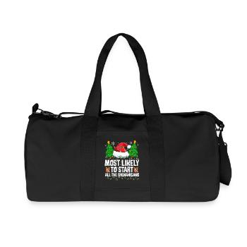 Le plus susceptible de commencer toutes les manigances Coquines C - Sac de sport en toile recyclée Stanley/Stella - noir - Devant