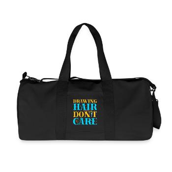 Artist Painter Graphic Drawing Hair Don´t Care - Recycelte Canvas-Sporttasche von Stanley/Stella - Schwarz - Vorne