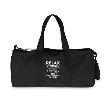 Relax The Vibraphonist Is Here Electronic Vibes - Recycelte Canvas-Sporttasche von Stanley/Stella - Schwarz - Vorne