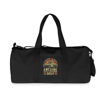 Genial seit November 2014 Geschenk November 2014 - Recycelte Canvas-Sporttasche von Stanley/Stella - Schwarz - Vorne