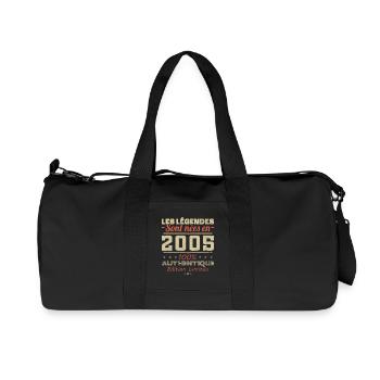 The Legends Were Born In 2005 Vintage Gift - Recycled Canvas Sports Bag by Stanley/Stella - black - Front