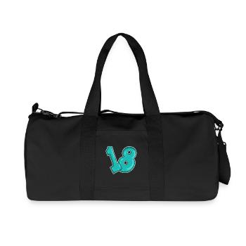 Eighteen 18 Number Number - Recycled Canvas Sports Bag by Stanley/Stella - black - Front