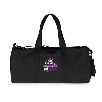 Crazy Boxer Dog Mom - Recycled Canvas Sports Bag by Stanley/Stella - black - Front
