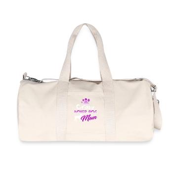 Crazy Boxer Dog Mom - Recycled Canvas Sports Bag by Stanley/Stella - natural - Front