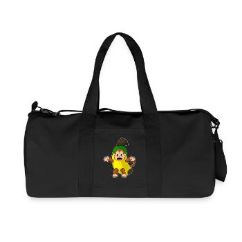 Singe Banane - Sac de sport en toile recyclée Stanley/Stella - noir - Devant